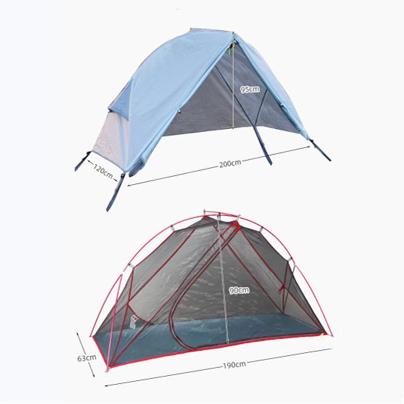 Cheap Goat Tents Outdoor Camping Off the ground Tent Lightweight Easy Carry Bed Wigwam Folding Alloy Awning Rain And Mosquito Net Field Gear   